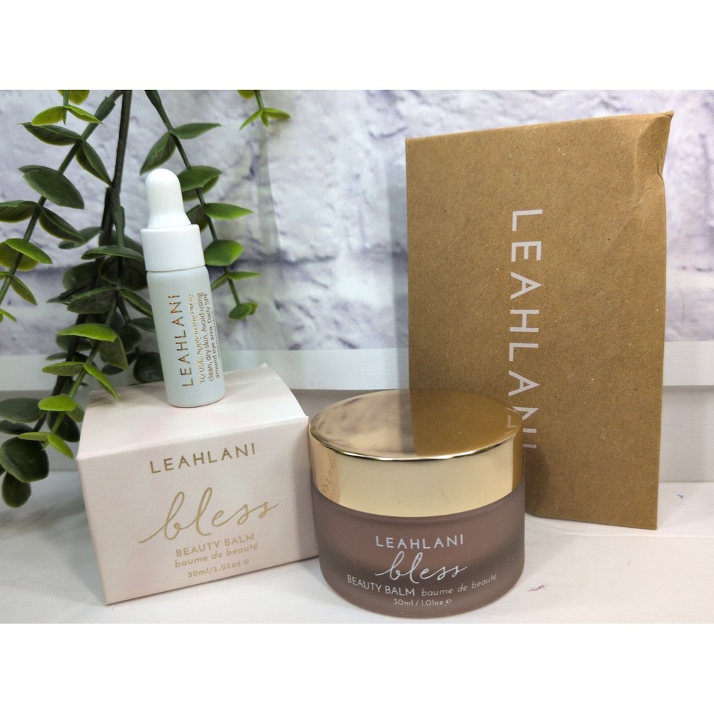 BNIB LOT 2!😍Leahlani Bless Beauty Balm 1oz & Aqua Retinoid Renewing Serum .13oz